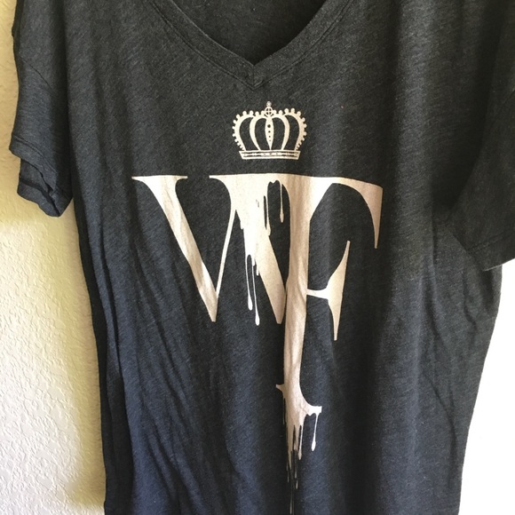 SOLD Wildfox Dark Gray Oversized Graphic Print S - Picture 5 of 6